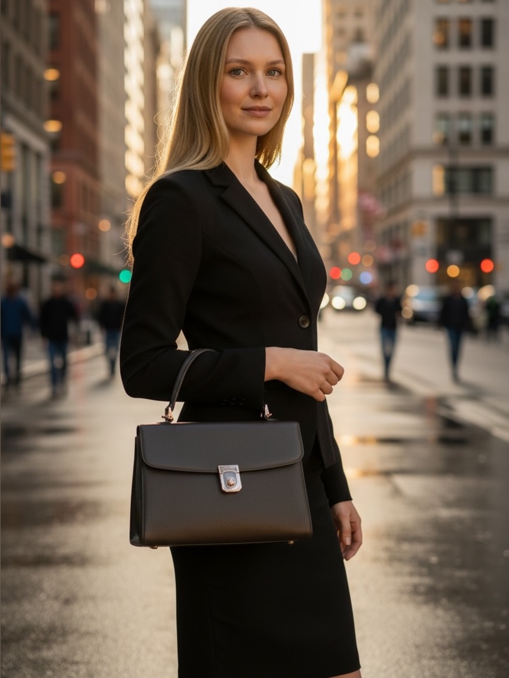 Burberrys Vintage Classic Black Top-Handle Satchel – Refined Everyday Carry